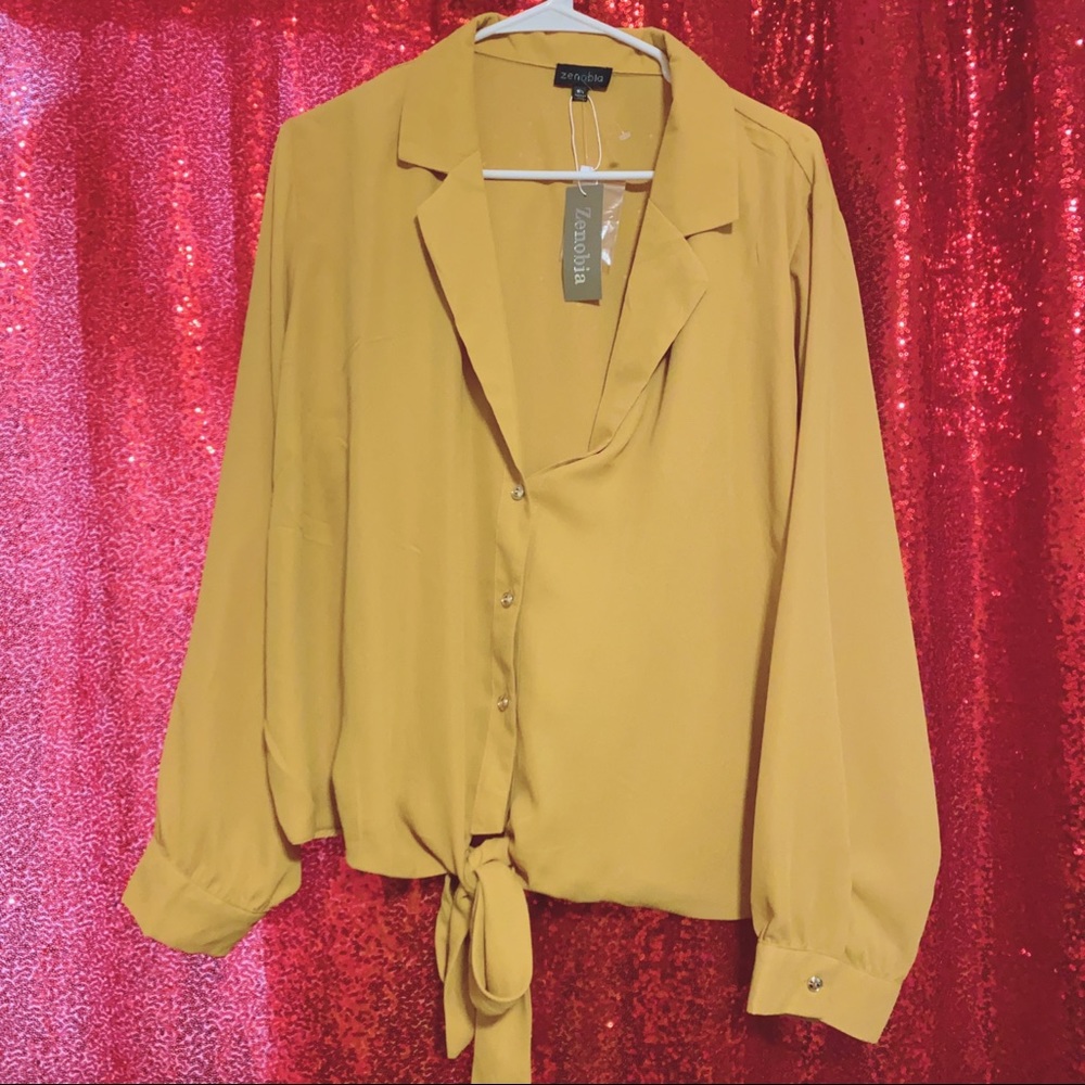 Yellow blouse